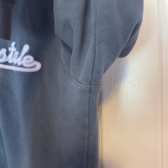 Aeropostale Y2K Full Zip Hoodie Jacket Size XL Gray Spell Out Embroidered Logo - Picture 10 of 12